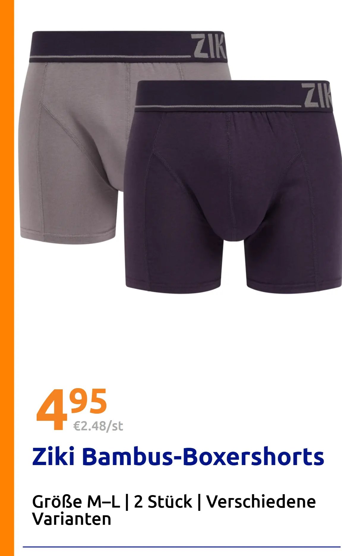 Ziki Bambus-Boxershorts