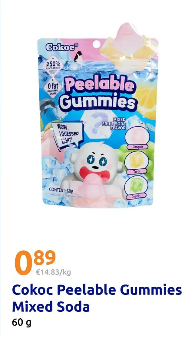 Cokoc Peelable Gummies Mixed Soda