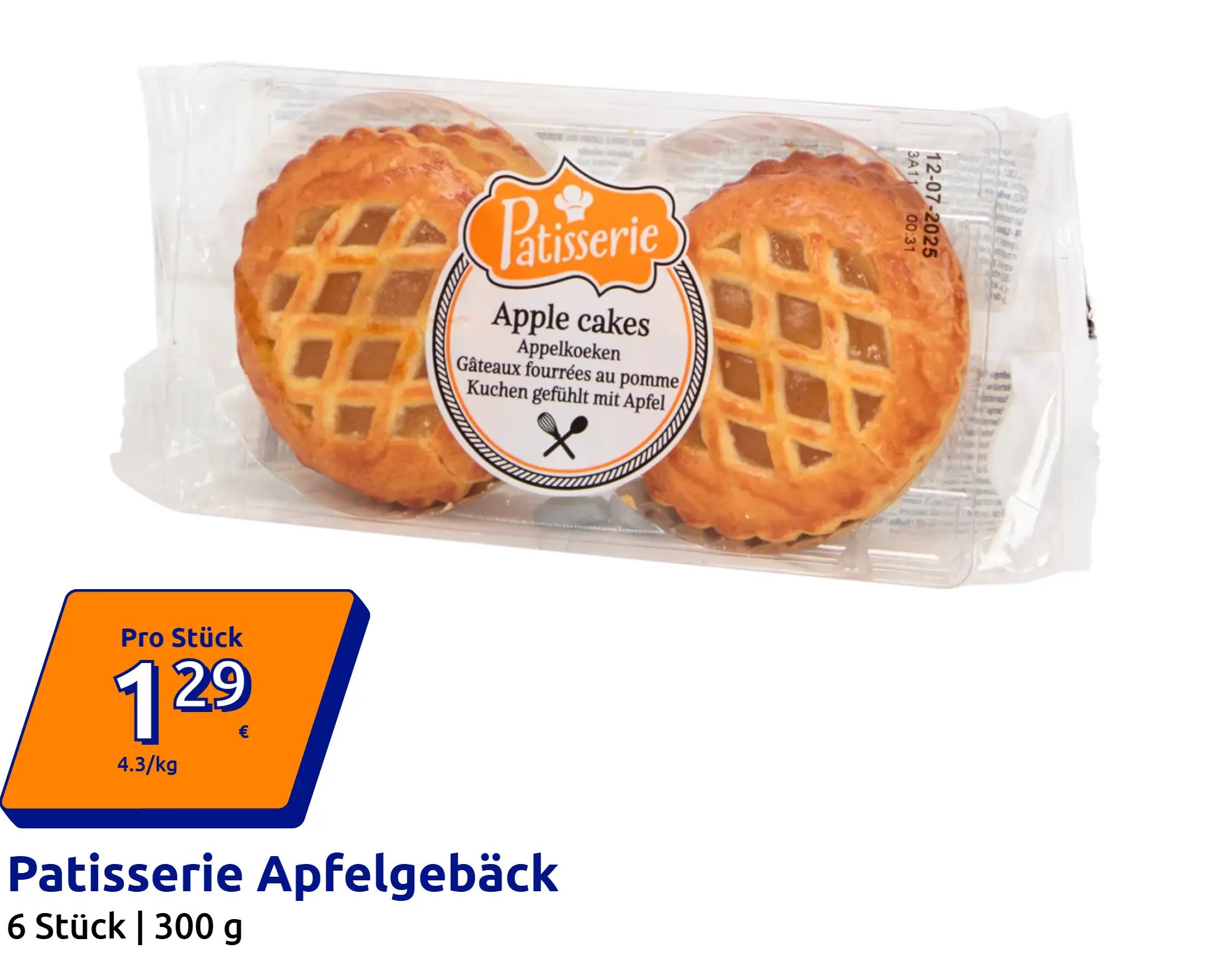 Patisserie Apfelgebäck