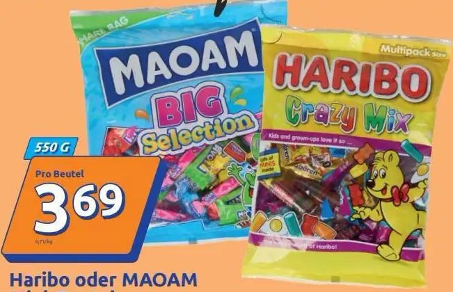 Haribo oder MAOAM Mini-Beutel