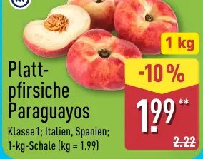 Platt-pfirsiche Paraguayos