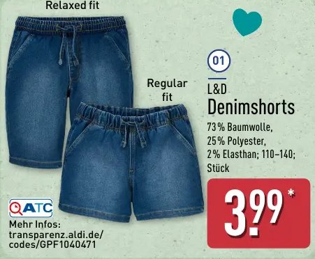 L&D Denimshorts