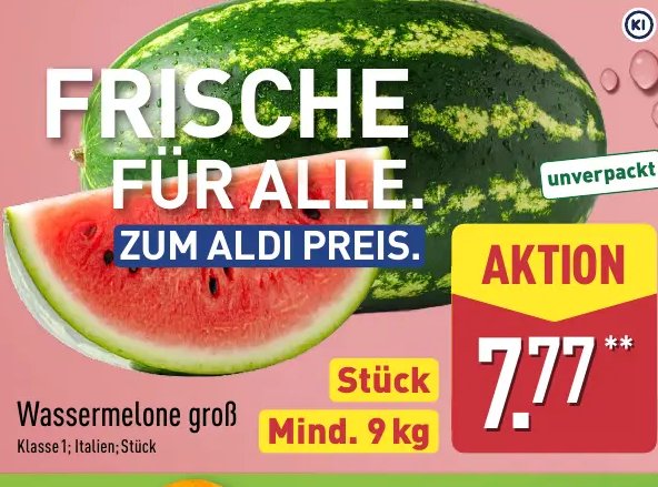 Wassermelone groß