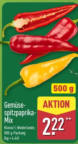 Gemüse-spitzpaprika-Mix