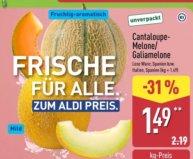 Cantaloupe-Melone/Galiamelone