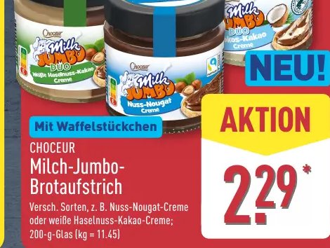 CHOCEUR Milch-Jumbo-Brotaufstrich