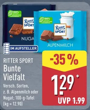 RITTER SPORT Bunte Vielfalt