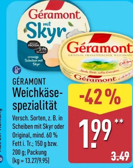 GÉRAMONT Weichkäse-spezialität