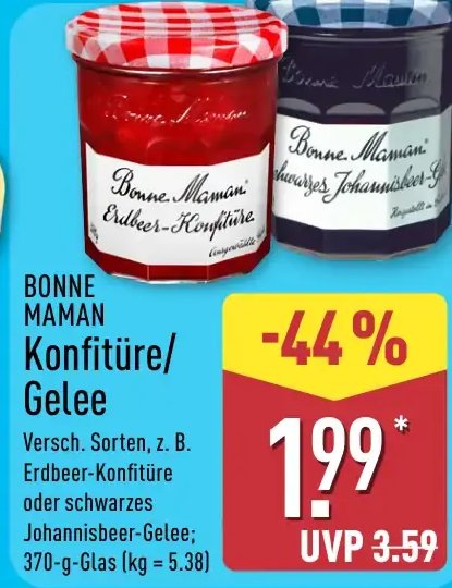 BONNE MAMAN Konfitüre/ Gelee