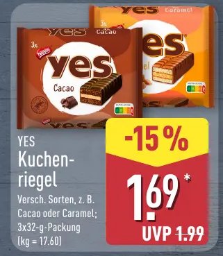 YES Kuchen-riegel