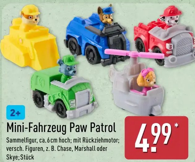Mini-Fahrzeug Paw Patrol