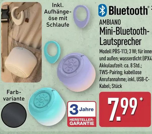Mini-Bluetooth-Lautsprecher