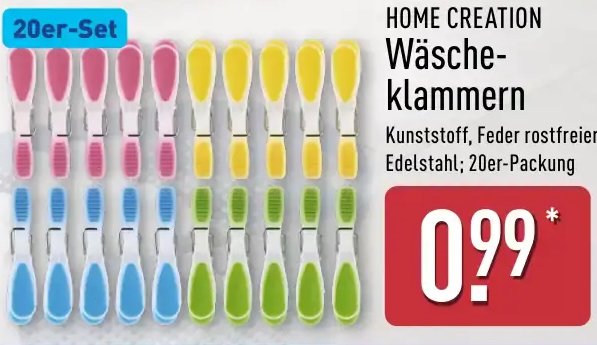 HOME CREATION Wäscheklammern