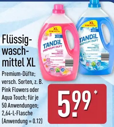 TANDIL Flüssigwaschmittel XL