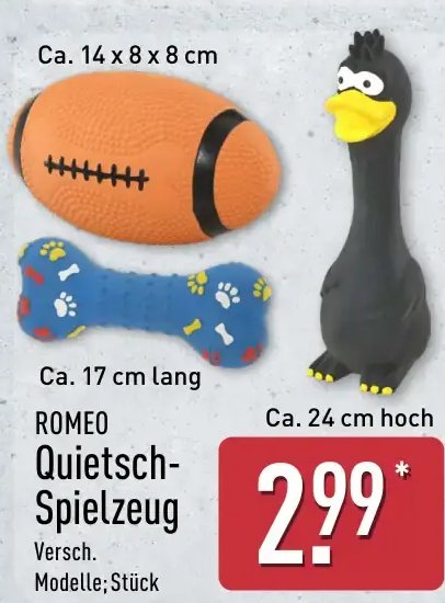 ROMEO Quietsch-Spielzeug