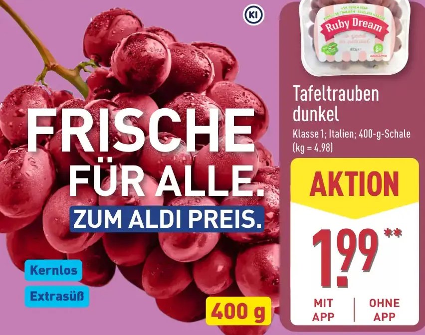 Tafeltrauben dunkel