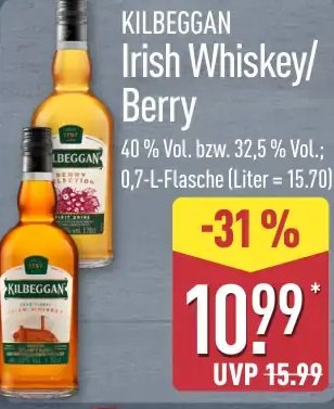 KILBEGGAN Irish Whiskey/Berry