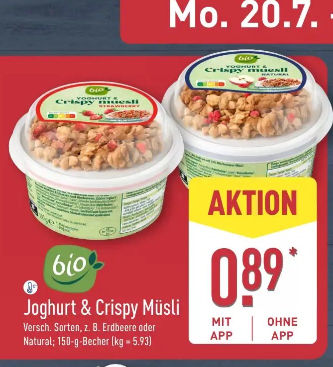 Joghurt & Crispy Müsli