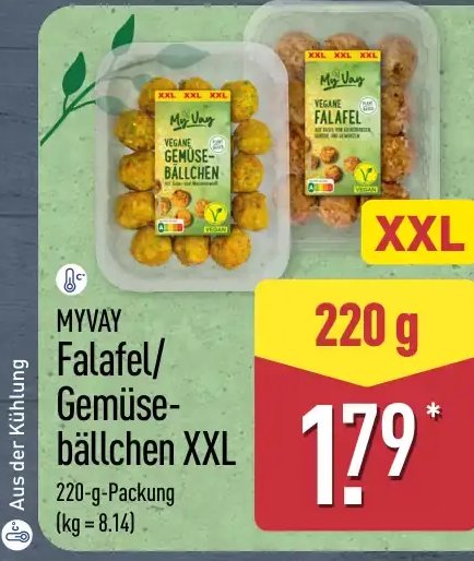 MYVAY Falafel/Gemüse-bällchen XXL