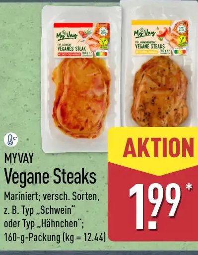 MYVAY Vegane Steaks