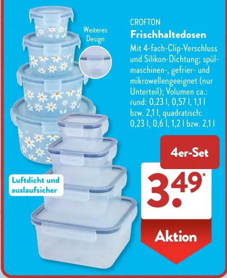 CROFTON Frischhaltedosen