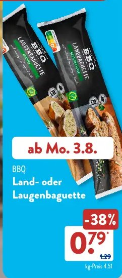 BBQ Land- oder Laugenbaguette