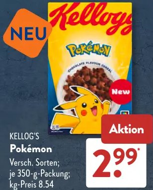 KELLOG'S Pokémon
