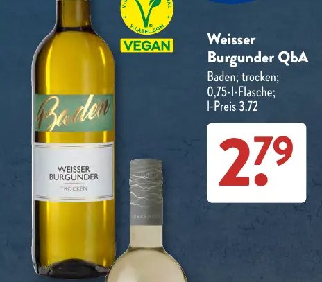 Weisser Burgunder QbA