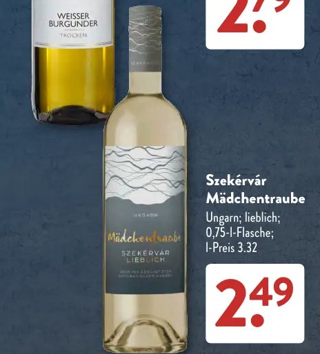 Szekérvár Mädchentraube