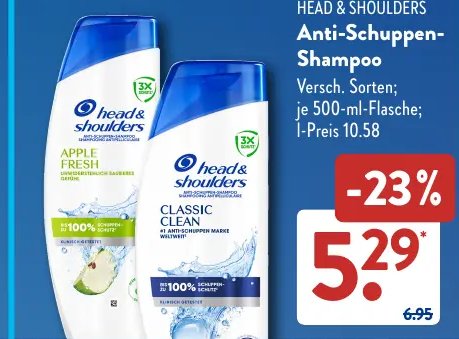 HEAD & SHOULDERS Anti-Schuppen-Shampoo