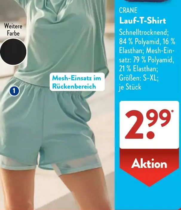 CRANE Lauf-T-Shirt