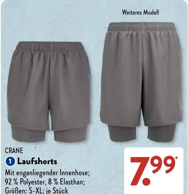 CRANE Laufshorts