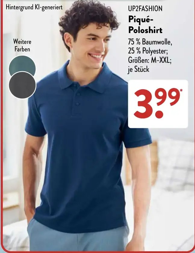UP2FASHION Piqué-Poloshirt