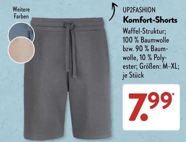 UP2FASHION Komfort-Shorts