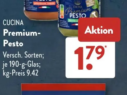 CUCINA Premium-Pesto