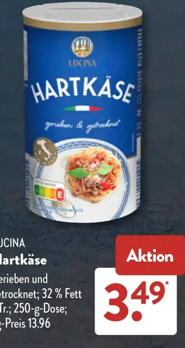 CUCINA Hartkäse