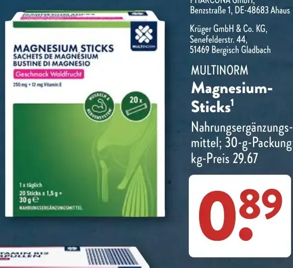 MULTINORM Magnesium-Sticks
