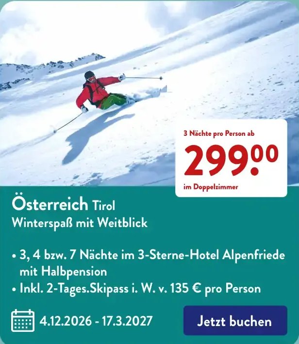 Österreich Tirol Winterspaß mit Weitblick