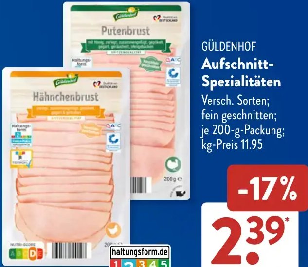 Aufschnitt-Spezialitäten