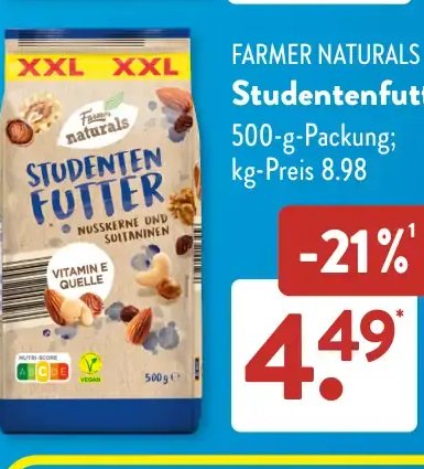 FARMER NATURALS Studentenfutter