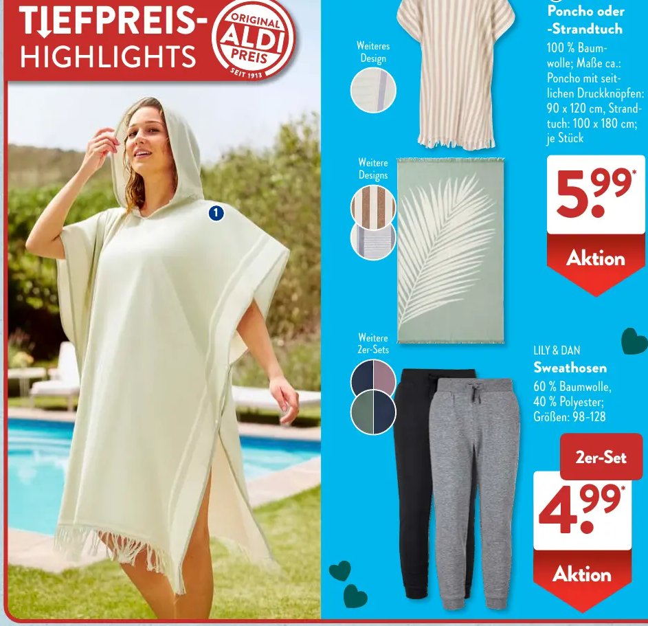 NOVITESSE Wellness-Poncho oder -Strandtuch