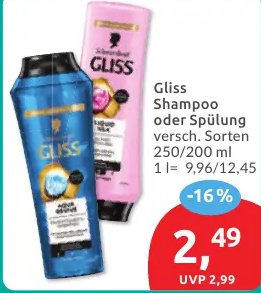 Gliss Shampoo oder Spülung