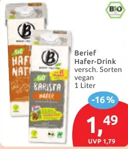 Berief Hafer-Drink