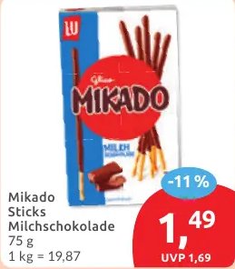 Mikado Sticks Milchschokolade