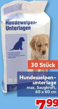 Hundewelpen-Unterlage