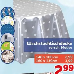 Wachstuchtischdecke