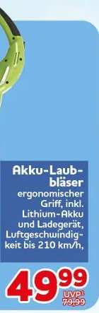 Akku-Laub-bläser