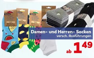 Damen- und Herren- Socken
