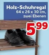 Holz-Schuhregal