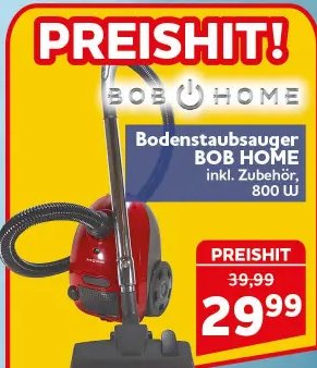 Bodenstaubsauger BOB HOME